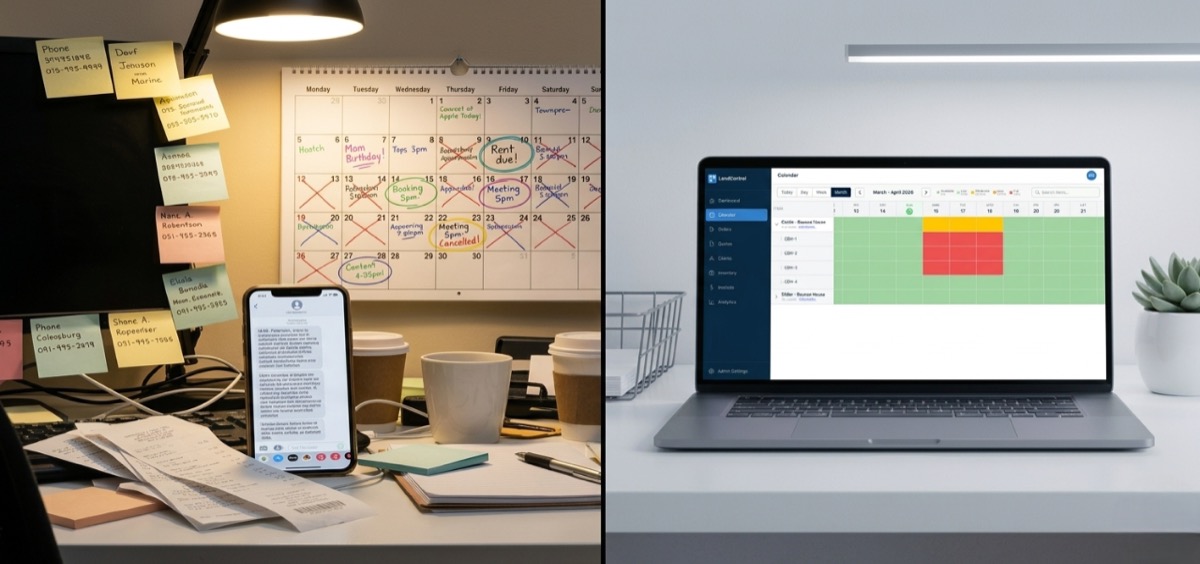 Bounce house rental business before and after using rental management software